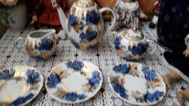 Фарфор.СССР. ЛФЗ. Чайно-кофейный сервиз "Райский сад" ????????? смотреть онлайн