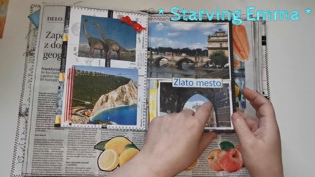 I made my own newspaper journal, handmade scrapbook paper - Starving Emma смотреть онлайн
