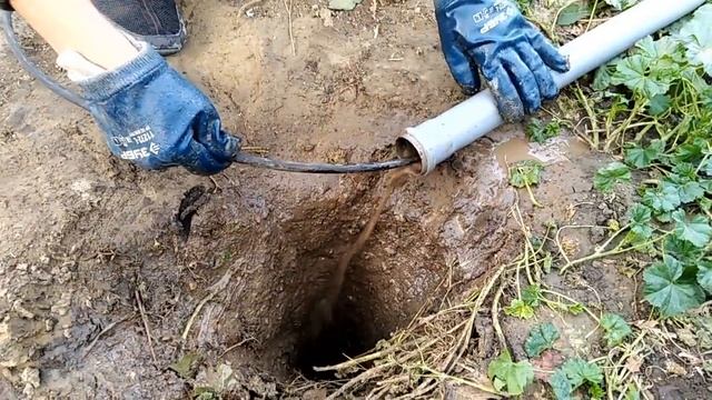 Прочистка канализации автомойкой. Гидродинамическая промывка.