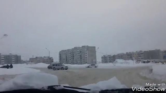 заснеженный  Магадан