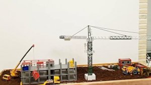 СТРОЙКА В МАСШТАБЕ. Модель башенного крана JASO. Стройка подписчика. Tower crane model
