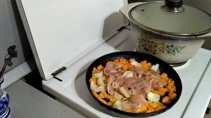 Очень вкусная перловая каша с куриной грудкой. Мужицкий рис.