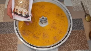 Манговая пастила с кунжутом.