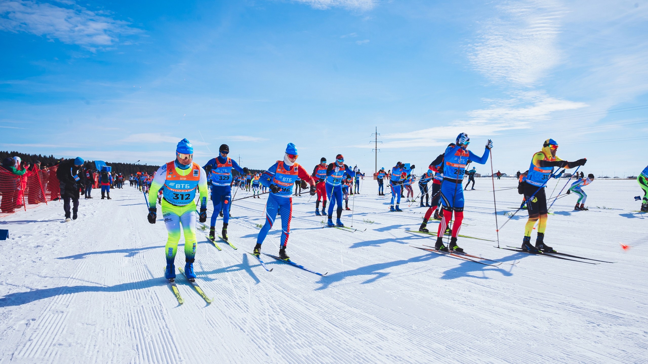 На спорте. Югорский лыжный марафон. 15 часть