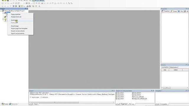 7/12 Modbus RTU CANOpen Demo: Create Graphics page смотреть онлайн