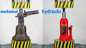 HYDRAULIC PRESS VS MECHANICAL AND HYDRAULIC JACK