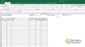 Excel 2019 - Aula 09 - Criando Planilha de Extratos de Bancos - Parte 1