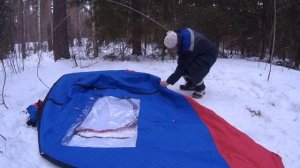 Зимняя палатка и походная баня \ Обзор палатки МОРЖ