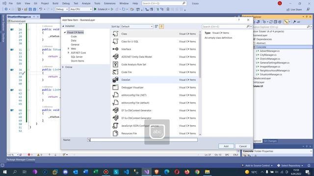 .Net Core 5.0 ile Emlak Sitesi - Entityler için Managerların Tamamlanması