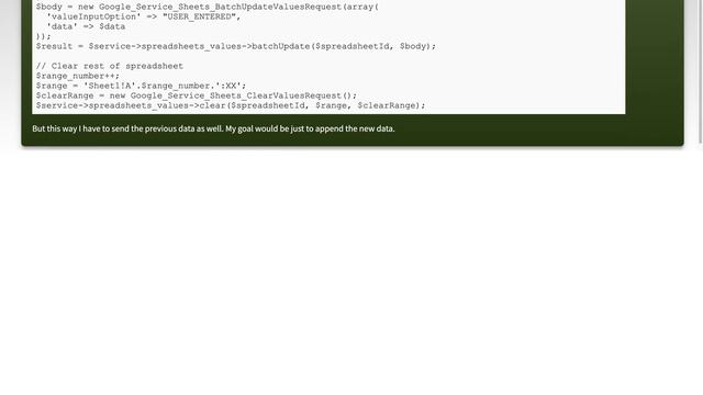 Add multiple rows to Google Spreadsheet via API смотреть онлайн