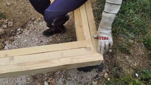 Афрейм дом 6 на 6. Дом Шалаш. 1 часть. Обвязка фундамента.