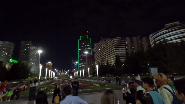 Ночной город Нурсултан
