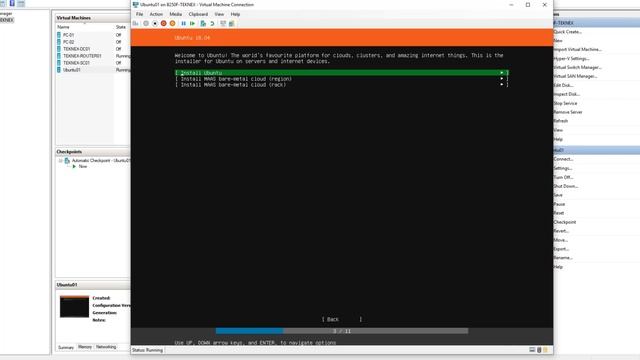 Ubuntu Server CLI on Hyper-V смотреть онлайн