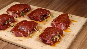 "Кармашки" из говядины. Никто не может устоять перед этим рецептом фаршированного мяса!