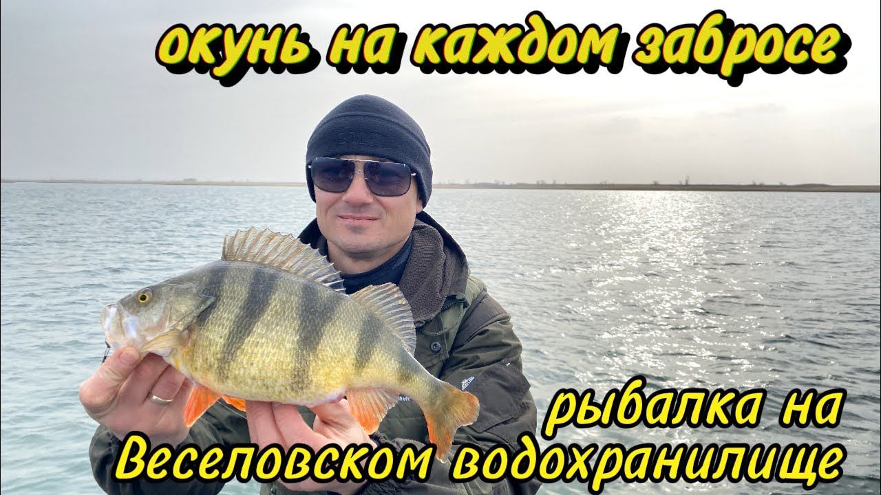 Рыбалка на Веселовском водохранилище. Крупный окунь на каждом забросе. 16-17 марта 2024. смотреть онлайн