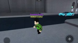 Using the Bass Blaster in Car Crushers 2 (Roblox)