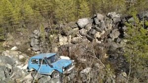 Нива в карьере - триал. По следам Целины.