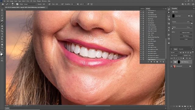 18 Teeth Whitening Photo Light Pro Skin Retouching in Adobe Photoshop смотреть онлайн