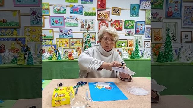 Видеоурок "Новогодняя игрушка "Снежная сказка" смотреть онлайн