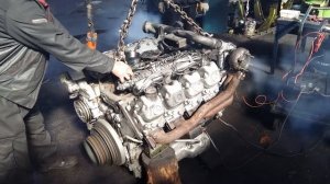 Двигатель Mercedes OM442 после ремонта для автобуса