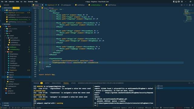 MERN Stack Tutorial - Blog Web App - 17 - Connecting Register Page