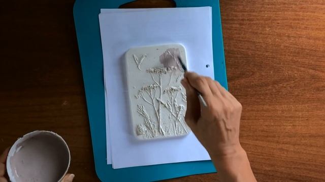 Панно из гипса. DIY. Panel made of plaster with his own hands. смотреть онлайн