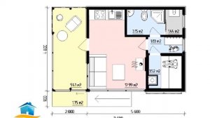 Проект одноэтажного дома 40 квадратных метров (№-190)