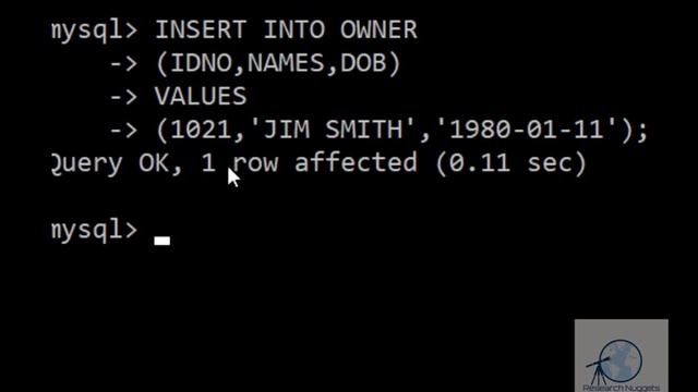 SQL LESSON 7B: SQL COMMAND TO INSERT DATA INTO TABLE| #sqlforbeginners #sqltutorialforbeginners