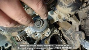 очистка дроссельной заслонки и датчика ЕГР Т. Рактис об- 1,3 2011 года выпуска