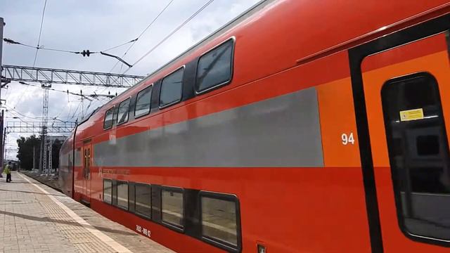 Москва. Аэроэкспресс ЭШ2-006 на Белорусском вокзале. 16 июля 2022