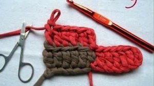 Симпатичный коврик крючком