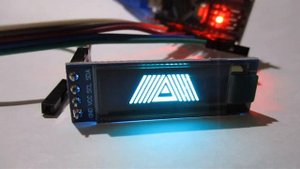 OLED 0.91 inch display ssd1306 128x32. Graphic test. Part I.
