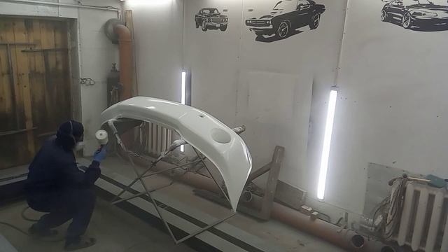 "Просто" покрасить бампер, видео для друзей, без ускорения. смотреть онлайн