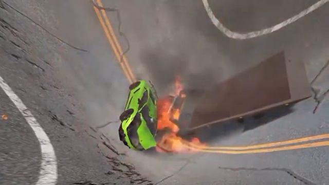 Cars vs Giant pit deep water BeamNG#4 смотреть онлайн