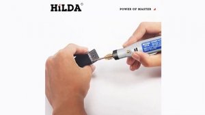 Ручка для гравировки HILDA, гравировальный инструмент 18 В, мини-дрель с набором шлифовальных
