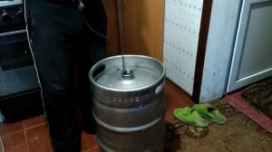Мойка кеги на практике  !