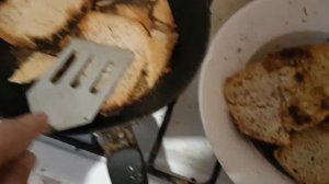 3175 Хлеб на завтрак Тосты Как похудеть Поджаренные хлебцы на сковороде хрустящие жареные тостики