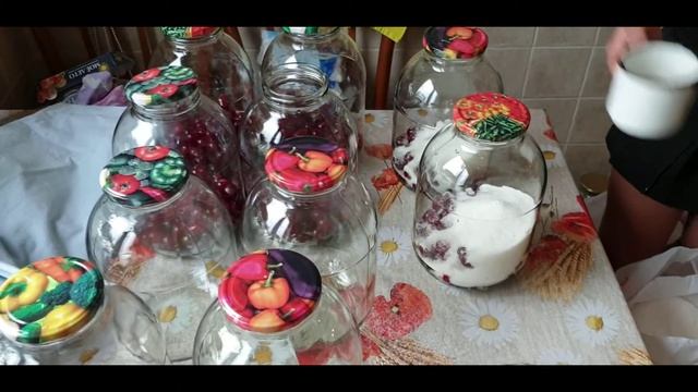 Вишневый компот на зиму/Без нескольких заливок!!!!! Результат супер! Легче и быстрее не бывает!!!!