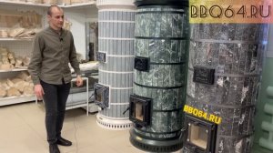 Круглая отопительная печь Сударыня от bbq64. Подовая дровяная печь из кирпича для частного дома.