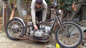 КАК ПОСТРОИТЬ ЧОППЕР/БОББЕР - ВЫХЛОП, СЕДЛО, ПОДНОЖКА, РЕДУКТОР.