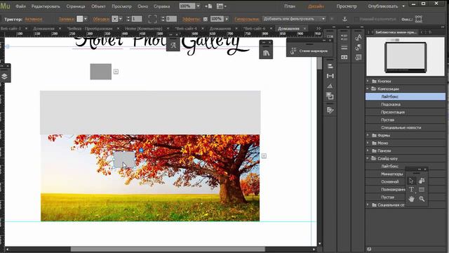 Hover Photo Gallery Adobe Muse