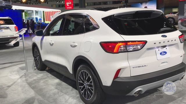 2020 Ford Escape Titanium Hybrid - Exterior and Interior Walkaround - 2020 Auto Show смотреть онлайн