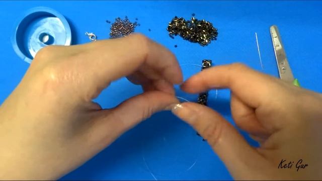 Браслет з рубки простим плетенням / Браслет из рубки простым плетением