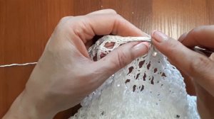Обвязывание проймы и горловины методом "Айкорд"