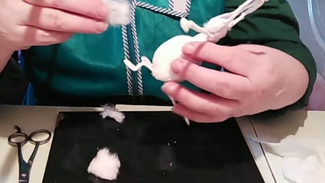 Ватная Игрушка. Змей Горыныч 3ч. We make toys out of cotton woll. смотреть онлайн