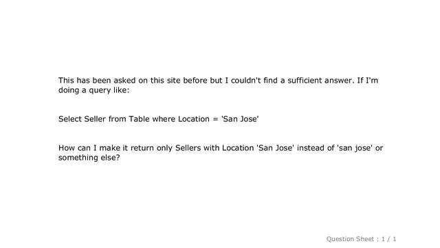 MySQL : MySQL case sensitive query смотреть онлайн