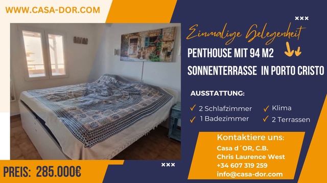 ☀️ Einmalige Gelegenheit - Penthouse mit 94 m² Sonnenterrasse in Porto Cristo! ? смотреть онлайн