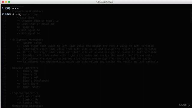Assignment Operators in Python