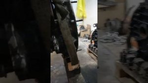 Подготовка к установке поддона двигателя Skania