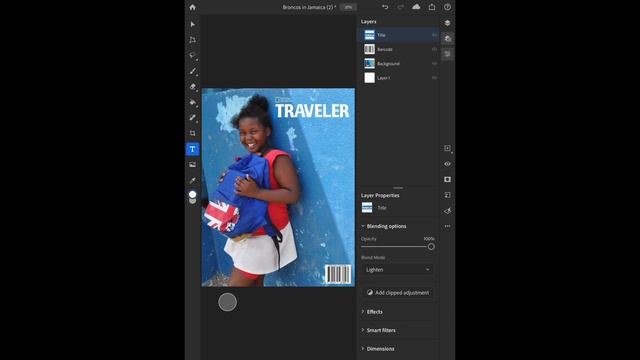 How To create magazine cover using photoshop on iPad смотреть онлайн